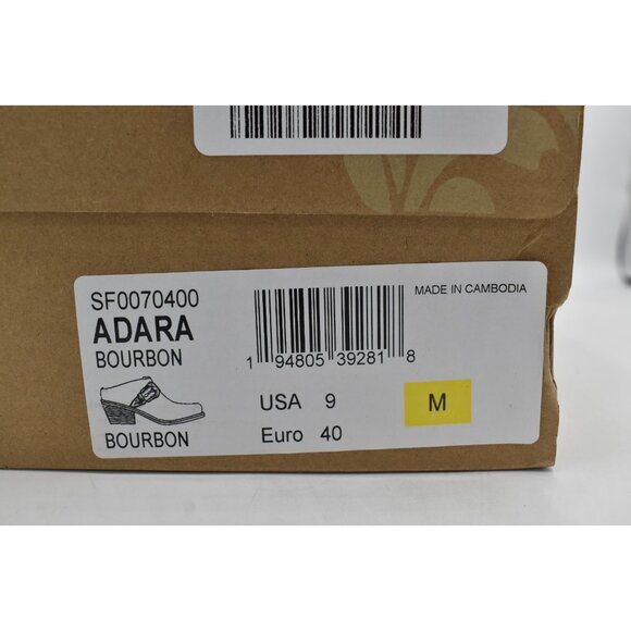 Sofft Womens Size 9 Adara Bourbon Leather Buckle Shooties Booties Shoes - Picture 13 of 13